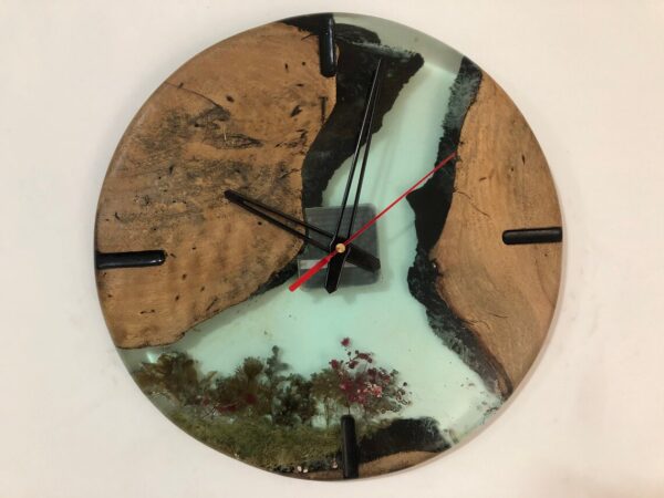 Epoxy resin clock- home decor