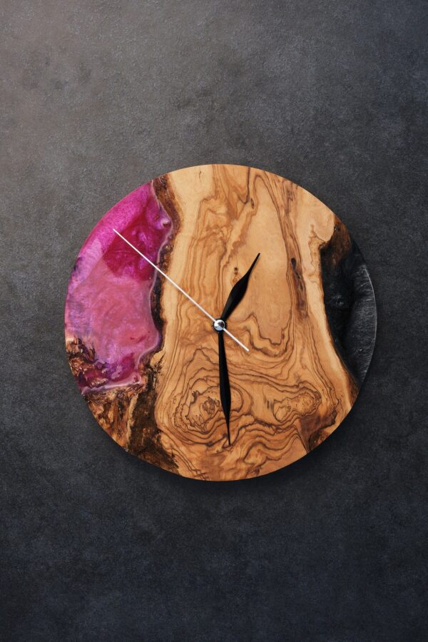 Epoxy resin clock- home decor