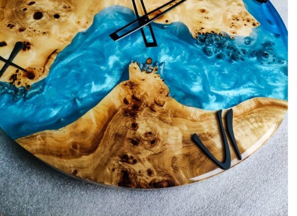 Epoxy resin clock- home decor