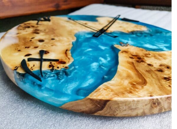 Epoxy resin clock- home decor