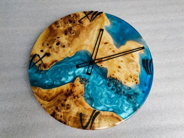 Epoxy resin clock- home decor