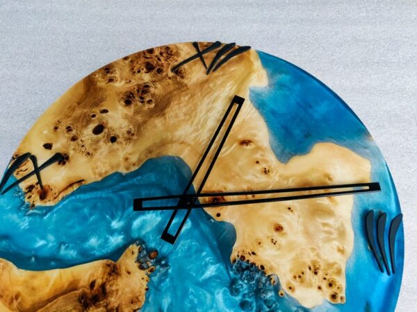 Epoxy resin clock- home decor