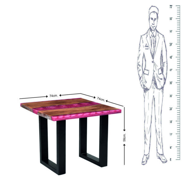 Epoxy resin side table - epoxy resin coffee table-epoxy resin bed side