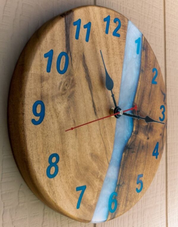 Epoxy resin clock- home decor