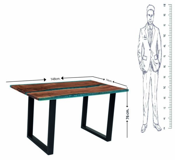 Epoxy resin side table - epoxy resin coffee table-epoxy resin bed side