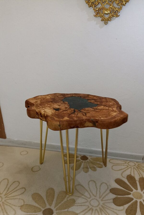 Epoxy resin side table - epoxy resin coffee table-epoxy resin bed side