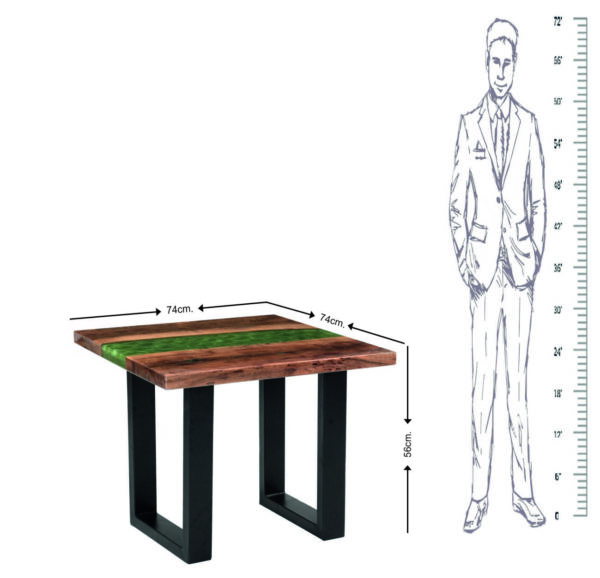 Epoxy resin side table - epoxy resin coffee table-epoxy resin bed side