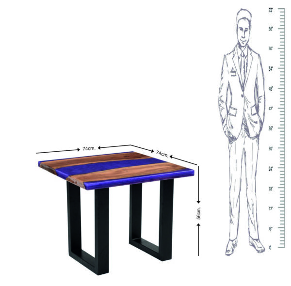 Epoxy resin side table - epoxy resin coffee table-epoxy resin bed side