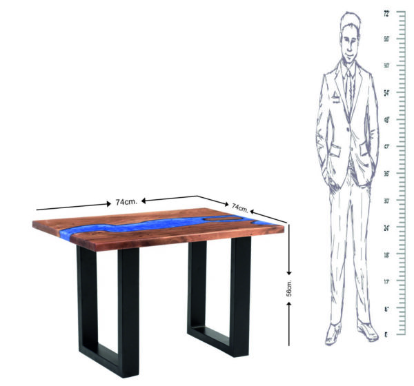 Epoxy resin side table - epoxy resin coffee table-epoxy resin bed side