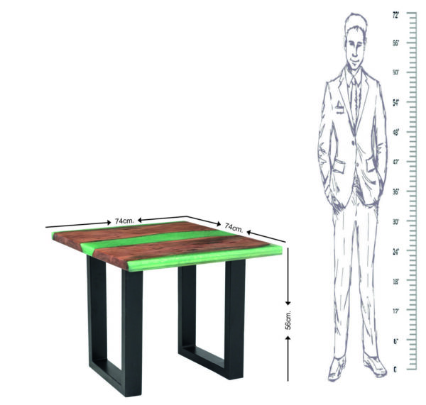 Epoxy resin side table - epoxy resin coffee table-epoxy resin bed side