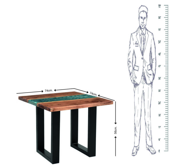 Epoxy resin side table - epoxy resin coffee table-epoxy resin bed side